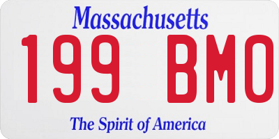 MA license plate 199BM0