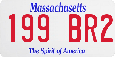 MA license plate 199BR2