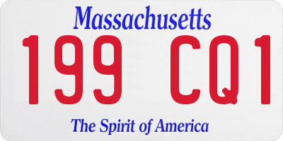 MA license plate 199CQ1