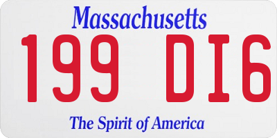 MA license plate 199DI6