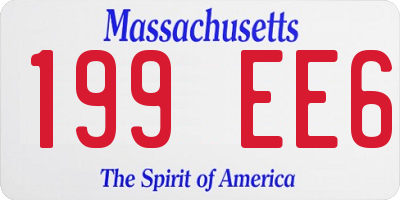 MA license plate 199EE6