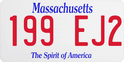 MA license plate 199EJ2
