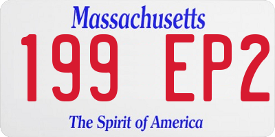 MA license plate 199EP2