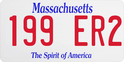 MA license plate 199ER2