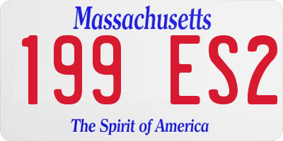 MA license plate 199ES2