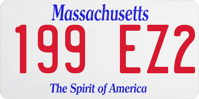 MA license plate 199EZ2