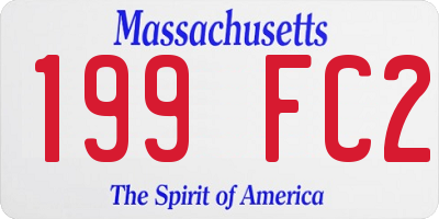 MA license plate 199FC2