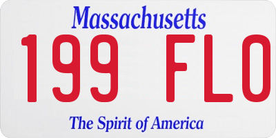 MA license plate 199FL0