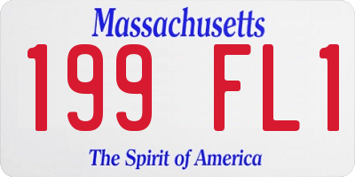 MA license plate 199FL1