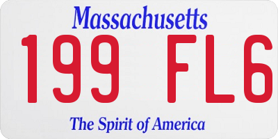 MA license plate 199FL6