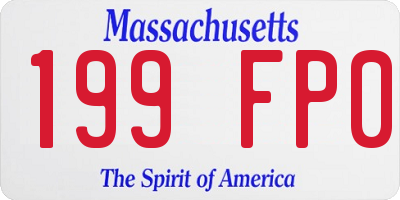 MA license plate 199FP0