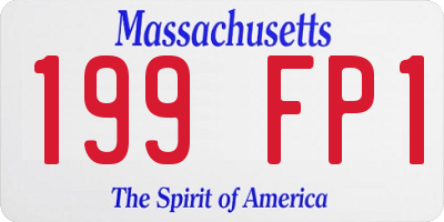 MA license plate 199FP1