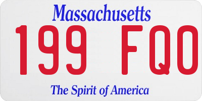 MA license plate 199FQ0