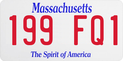 MA license plate 199FQ1