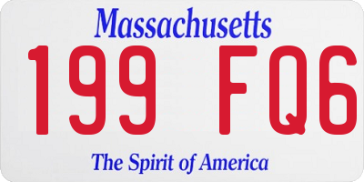 MA license plate 199FQ6