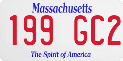 MA license plate 199GC2