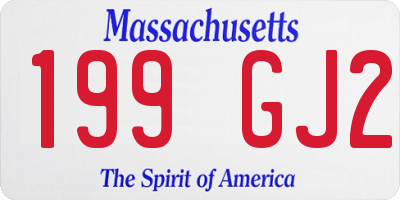 MA license plate 199GJ2