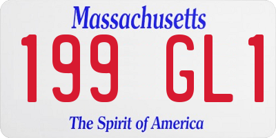 MA license plate 199GL1