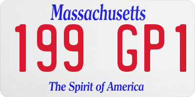 MA license plate 199GP1