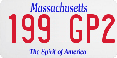 MA license plate 199GP2