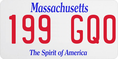 MA license plate 199GQ0