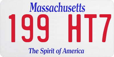 MA license plate 199HT7