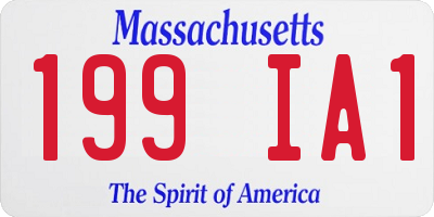 MA license plate 199IA1