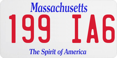 MA license plate 199IA6