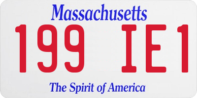 MA license plate 199IE1