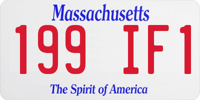 MA license plate 199IF1