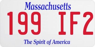 MA license plate 199IF2