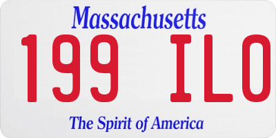 MA license plate 199IL0