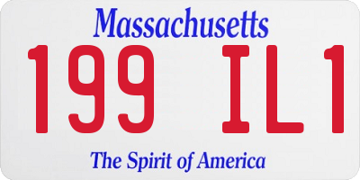 MA license plate 199IL1