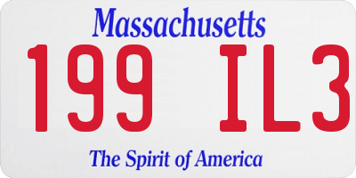 MA license plate 199IL3