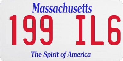 MA license plate 199IL6