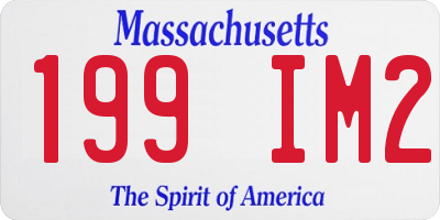 MA license plate 199IM2