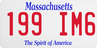 MA license plate 199IM6