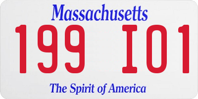 MA license plate 199IO1