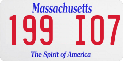 MA license plate 199IO7