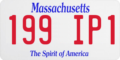 MA license plate 199IP1