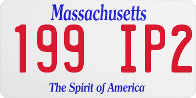 MA license plate 199IP2