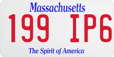 MA license plate 199IP6