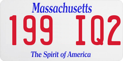 MA license plate 199IQ2