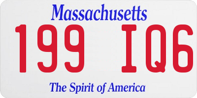 MA license plate 199IQ6