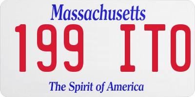 MA license plate 199IT0