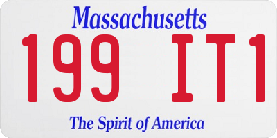 MA license plate 199IT1