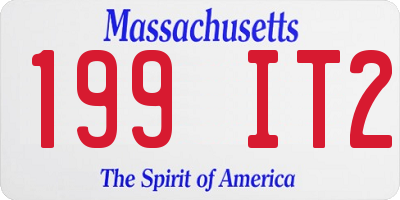 MA license plate 199IT2
