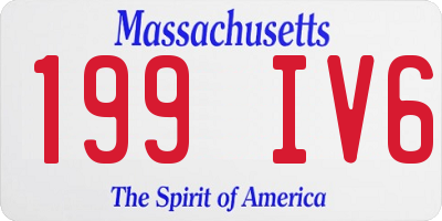MA license plate 199IV6