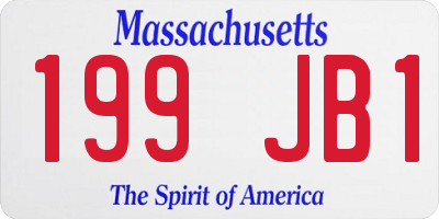 MA license plate 199JB1