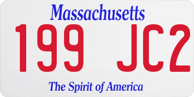 MA license plate 199JC2